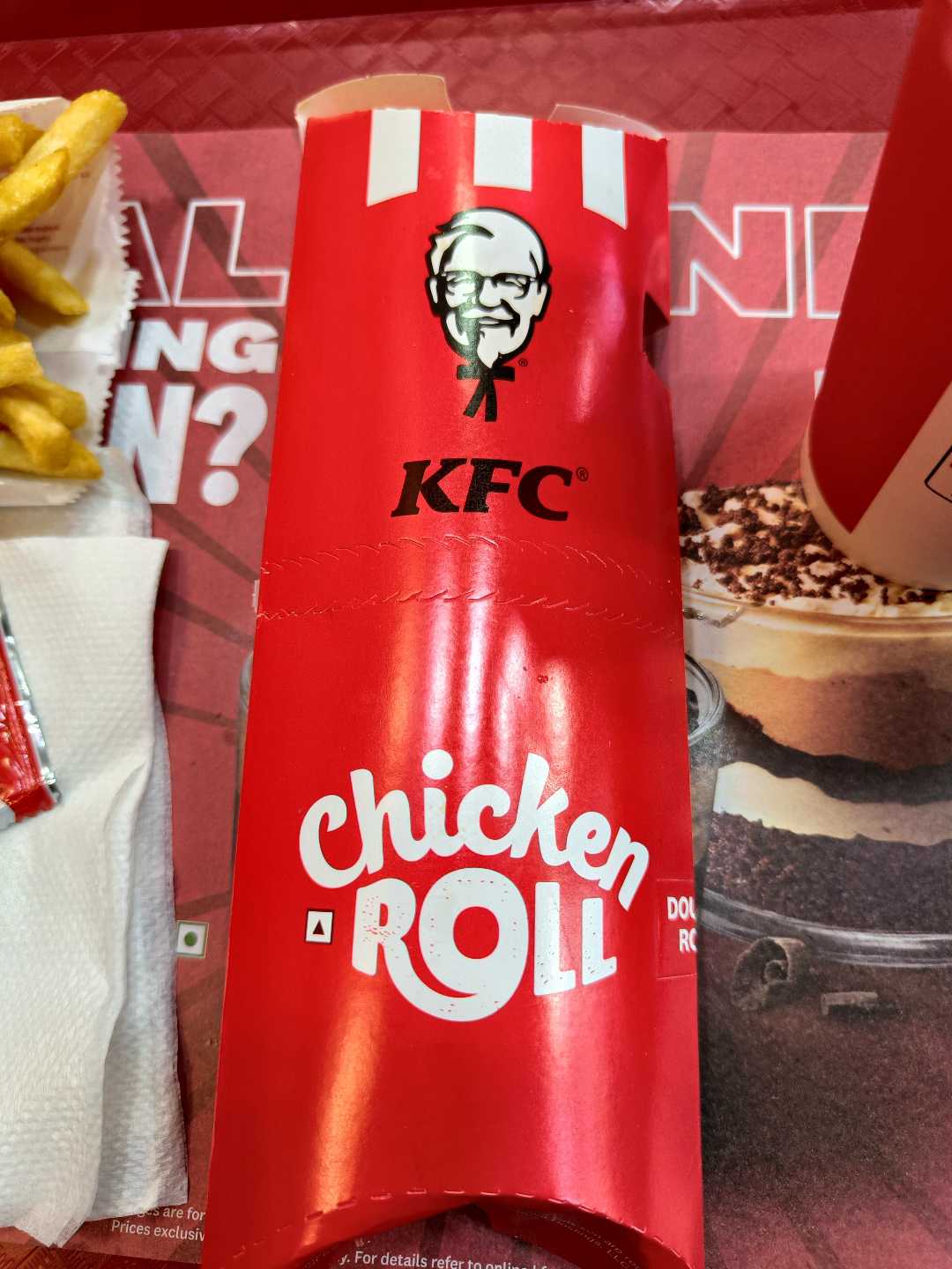 KFC special Chicken roll 🥐