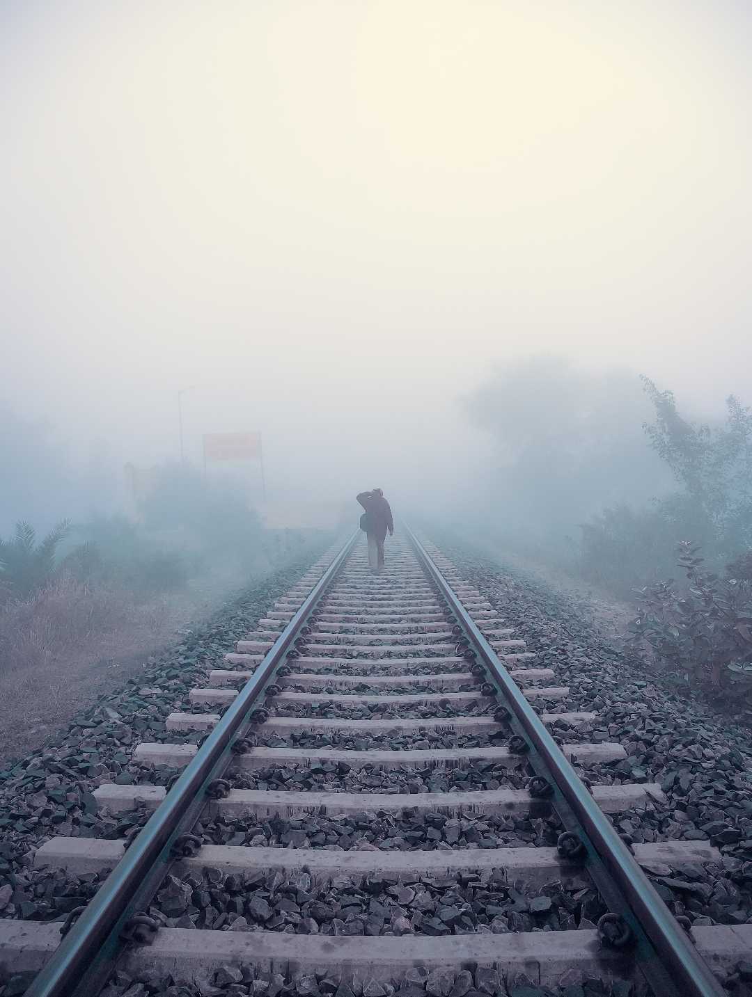Another foggy morning was captured.