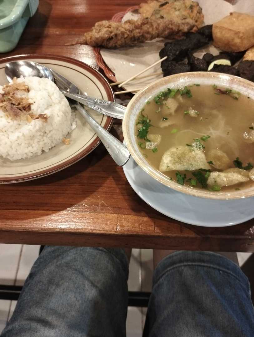 Soto Ayam Kampung Besar + Sate Paru