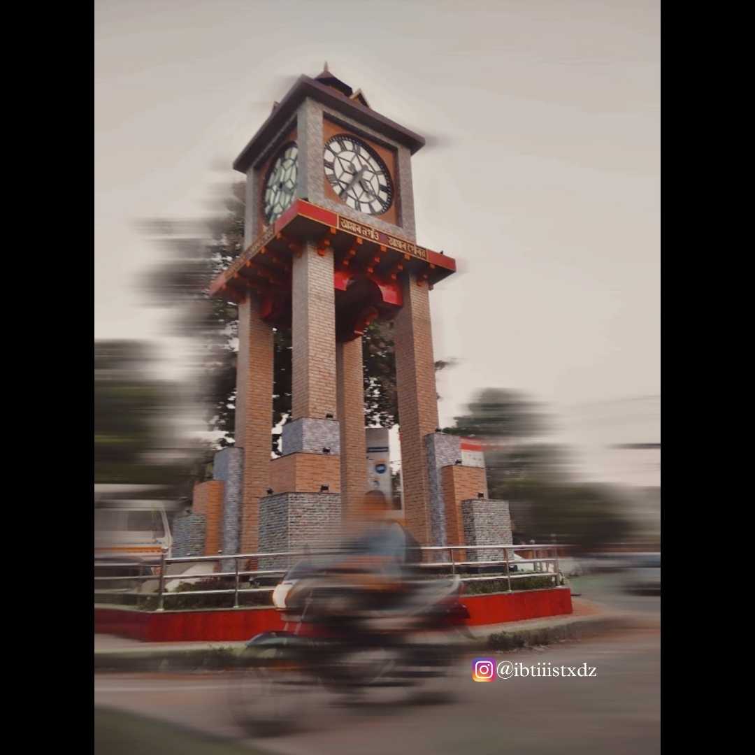 Clock tower, Nogaon, Assam📸 