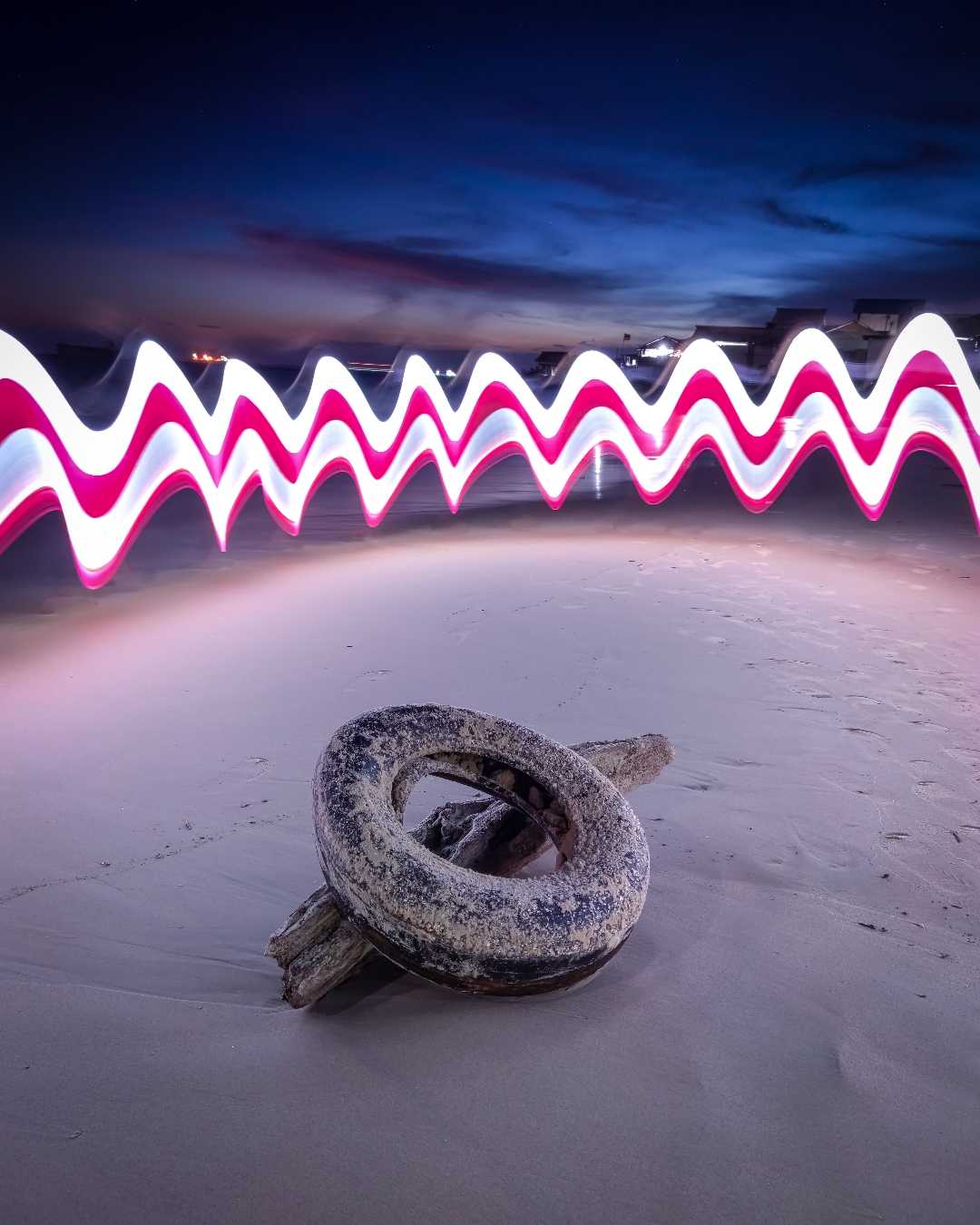 Lightpainting Merah Putih