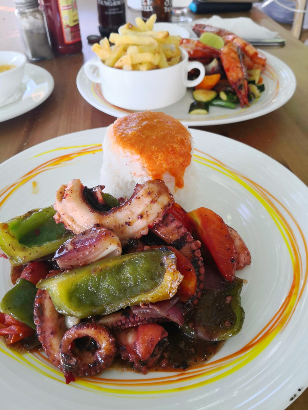 Octopus on plate