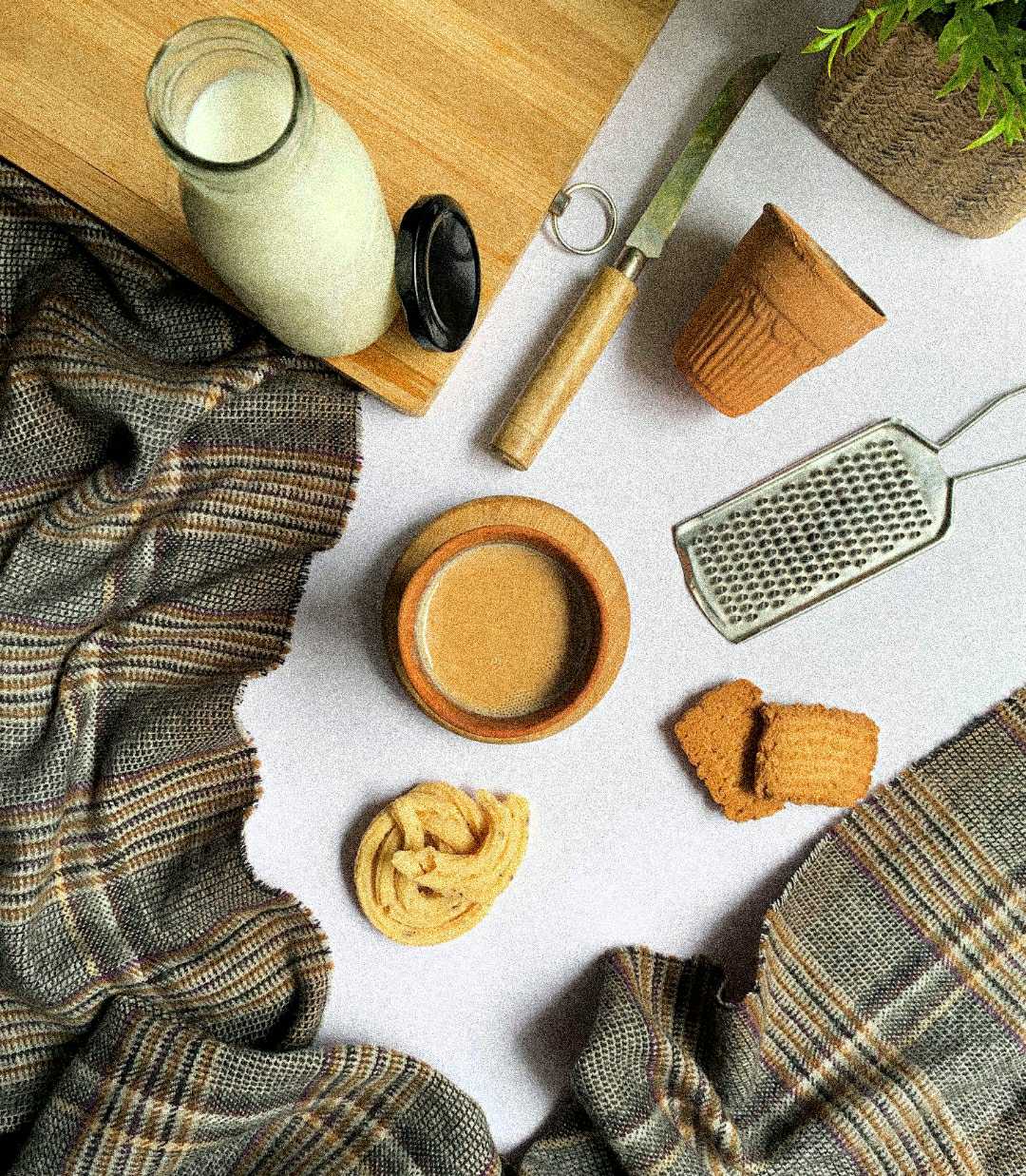 Tea flatlay