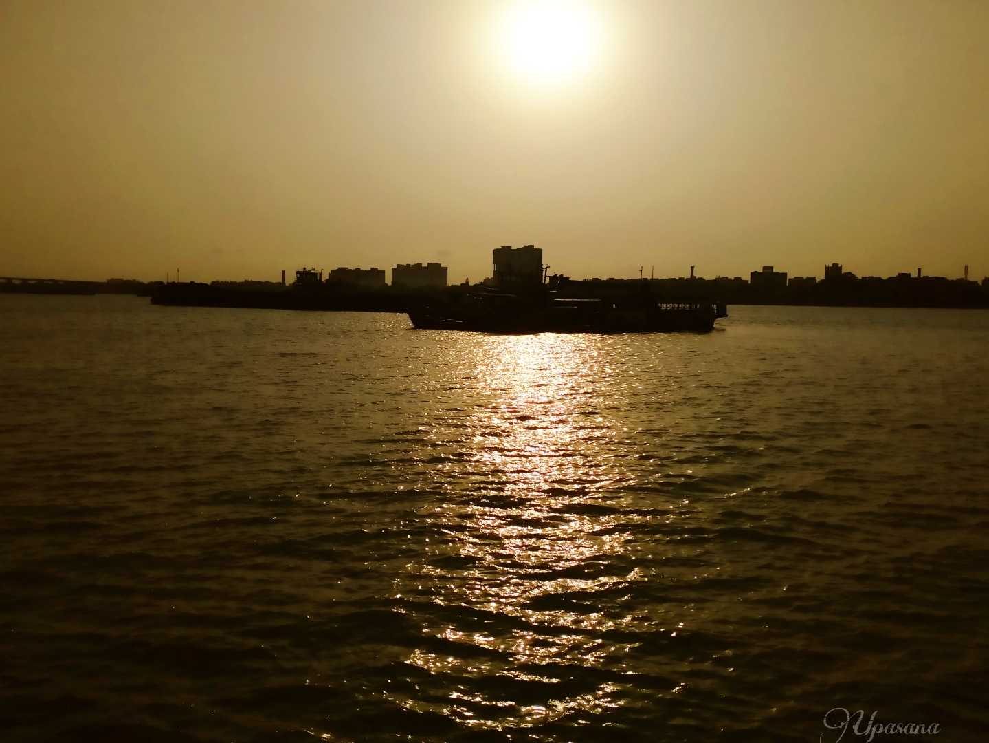 Golden Ganga at Dusk 
