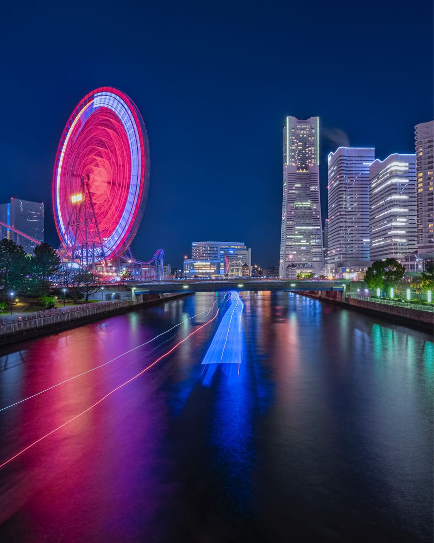 Night view from minato mirai 21