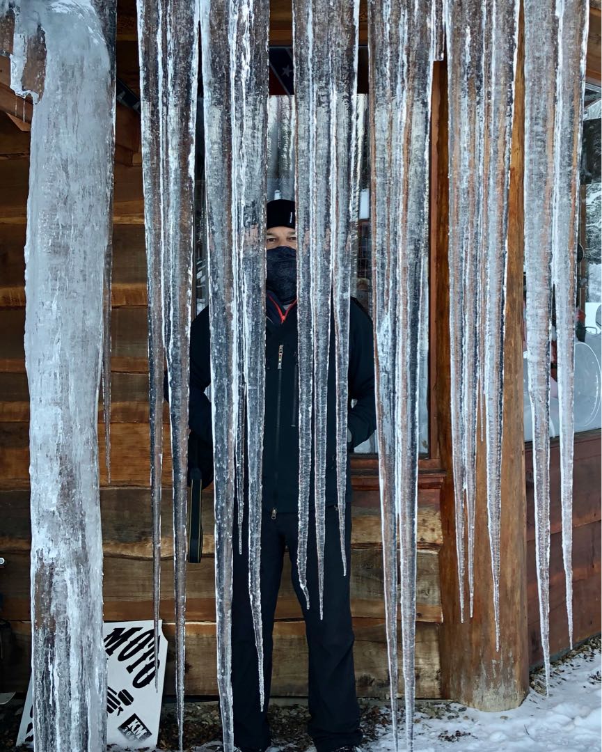 Carámbanos en centro invernal Haruwen! 