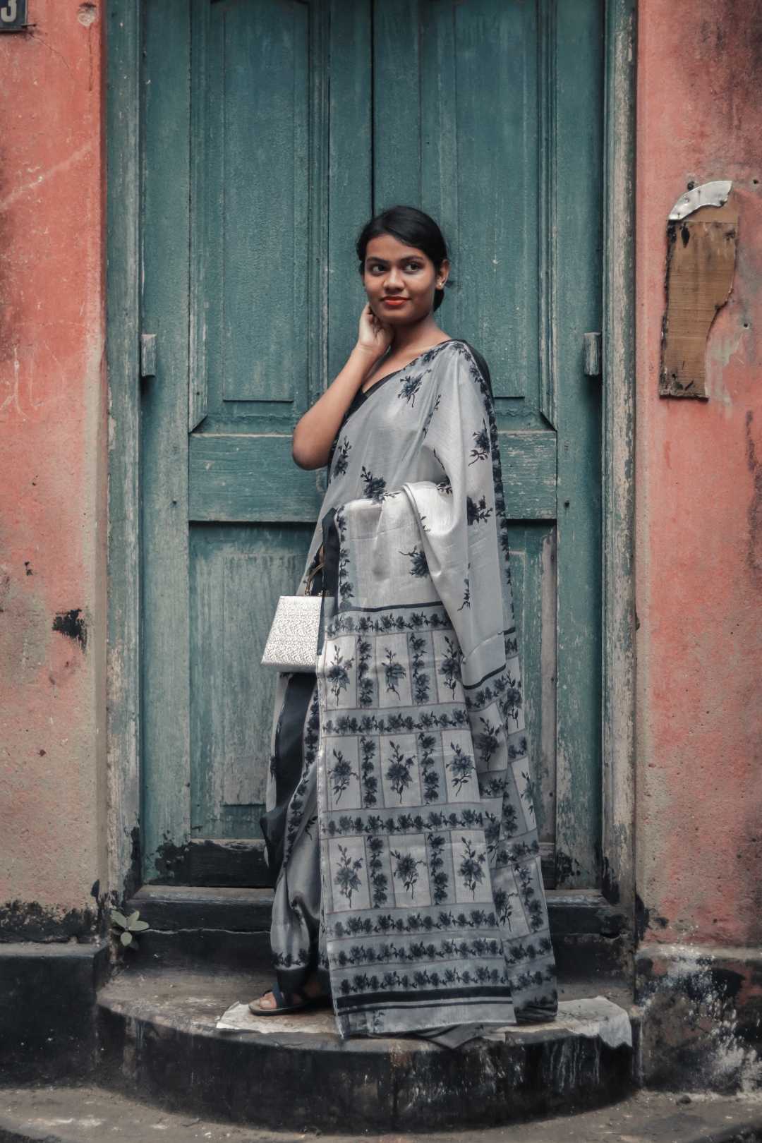 An Indian woman wearing a sari