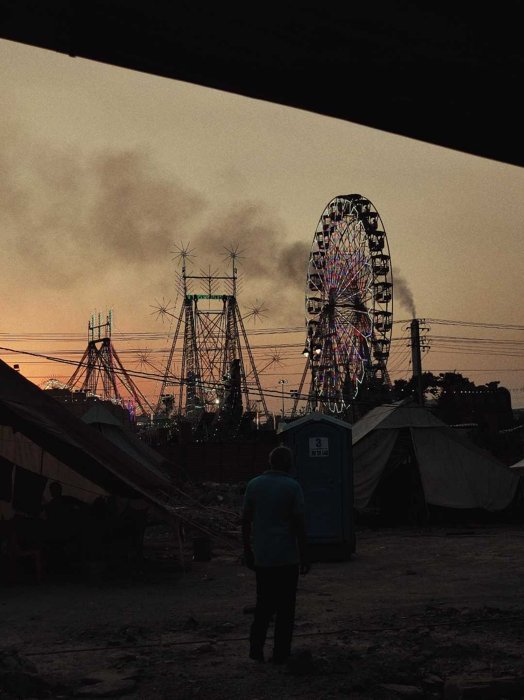 Giant wheel and sunset🌅✨