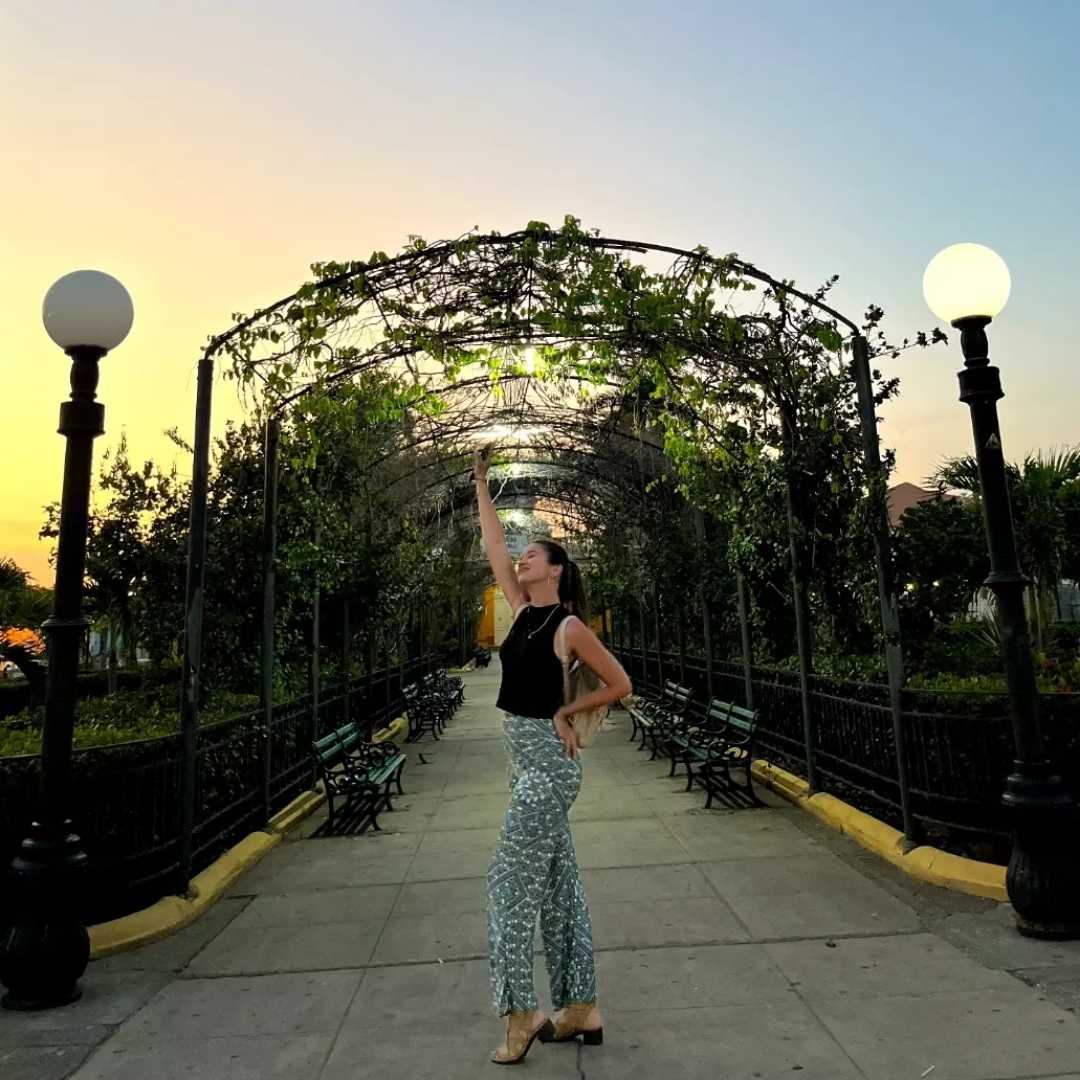 Atardecer en esta hermosa plaza
