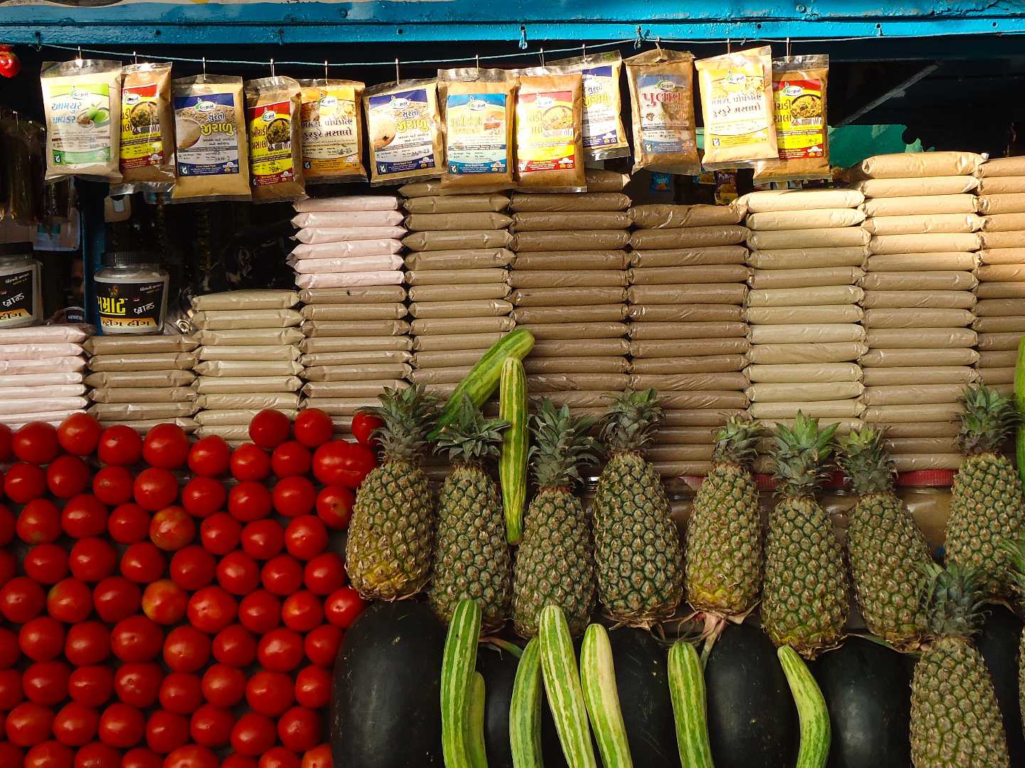 the fruit and spices shop