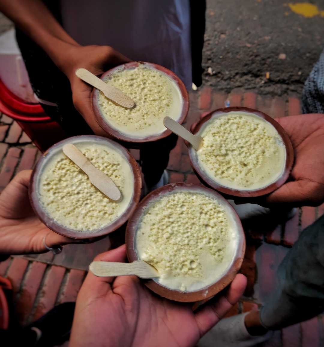Juju Dhau-King of Yoghurt
with friends 