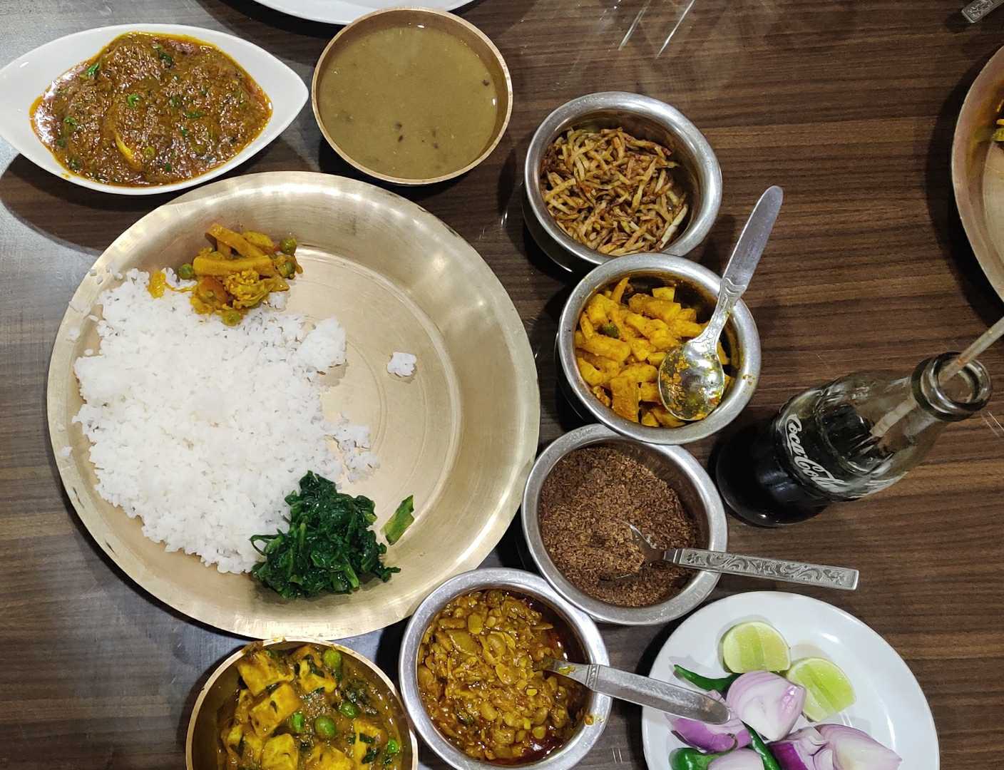 A typical south indian thali