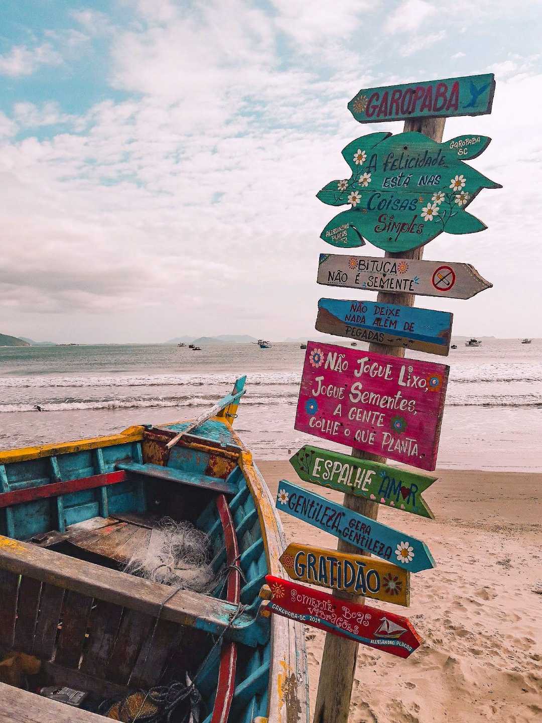 Praia de Garopaba. 