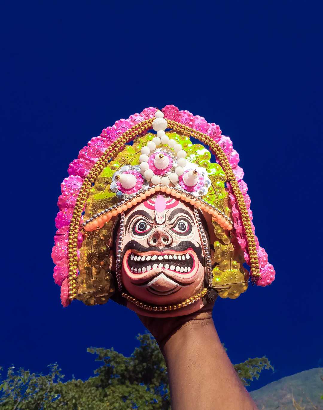 The Chhau Mask : The facial features of Chhau.