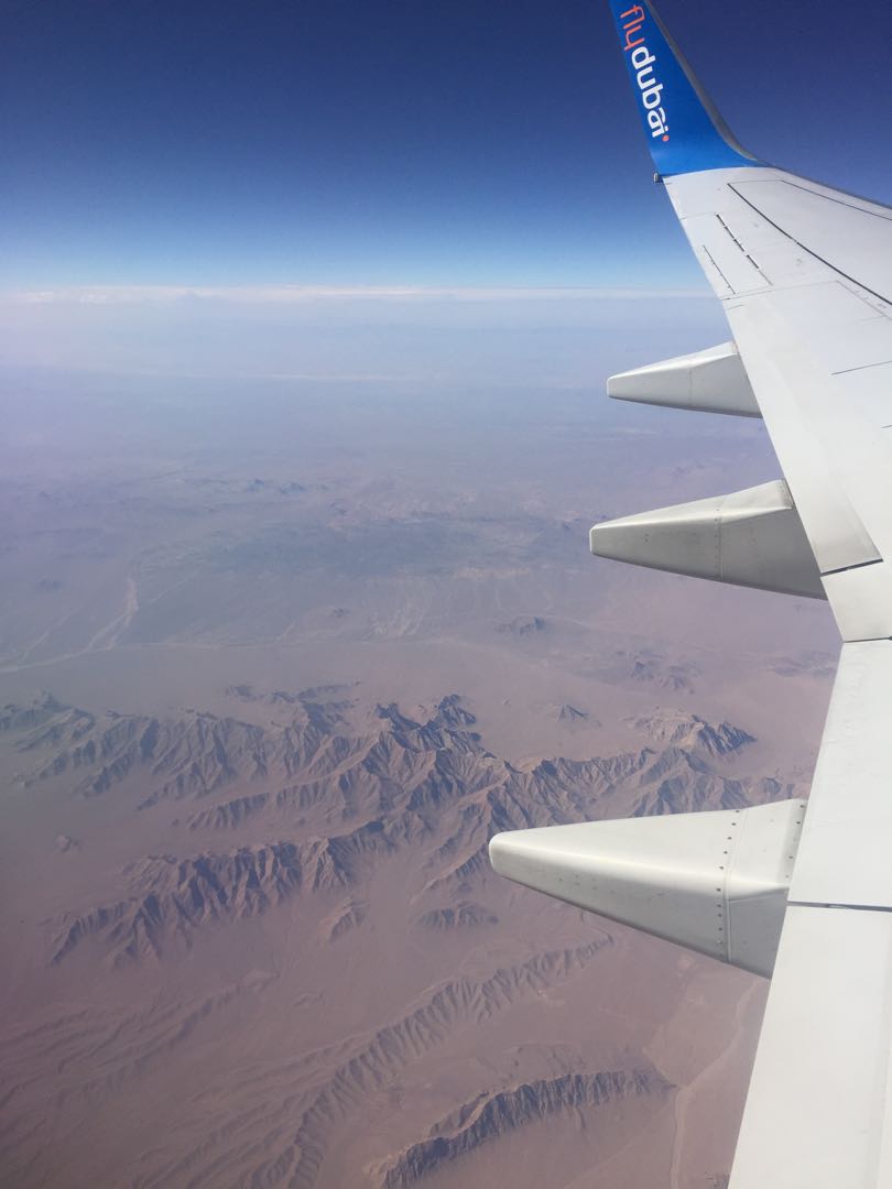 Flying to Baku