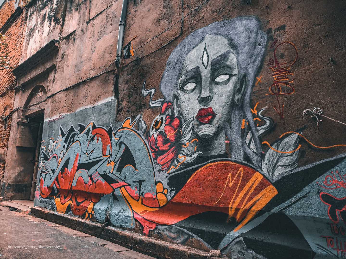 Wall painting of Aesthetic North Kolkata📍