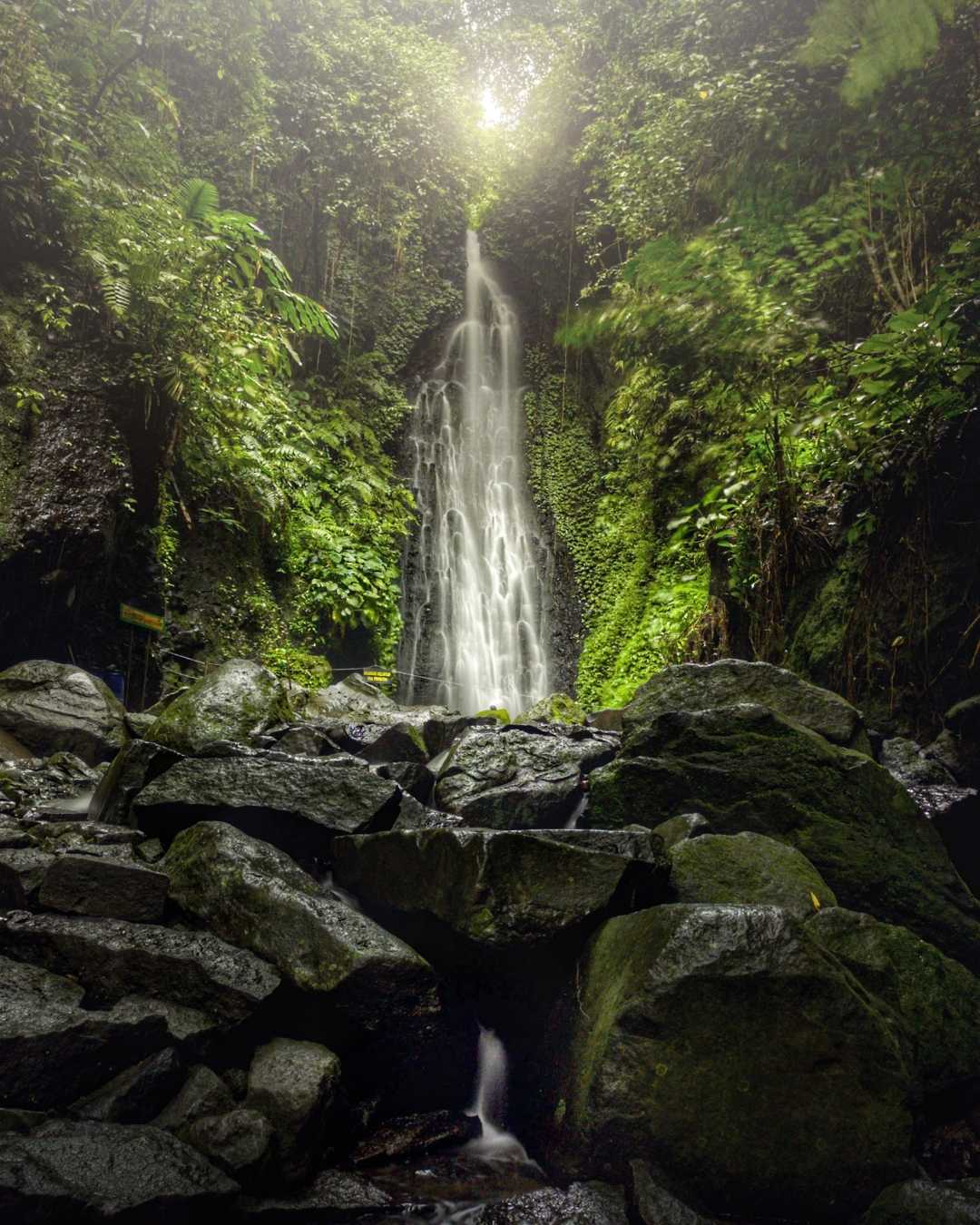 Srambang Park Waterfall.