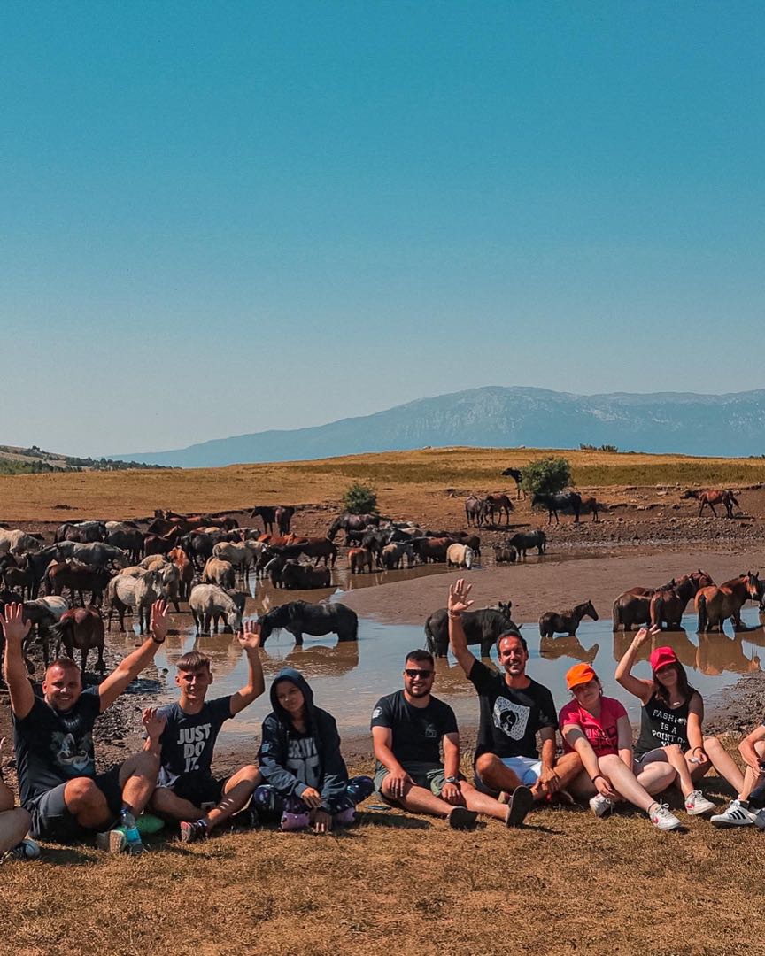 Enjoying the wild horses in Livno😊