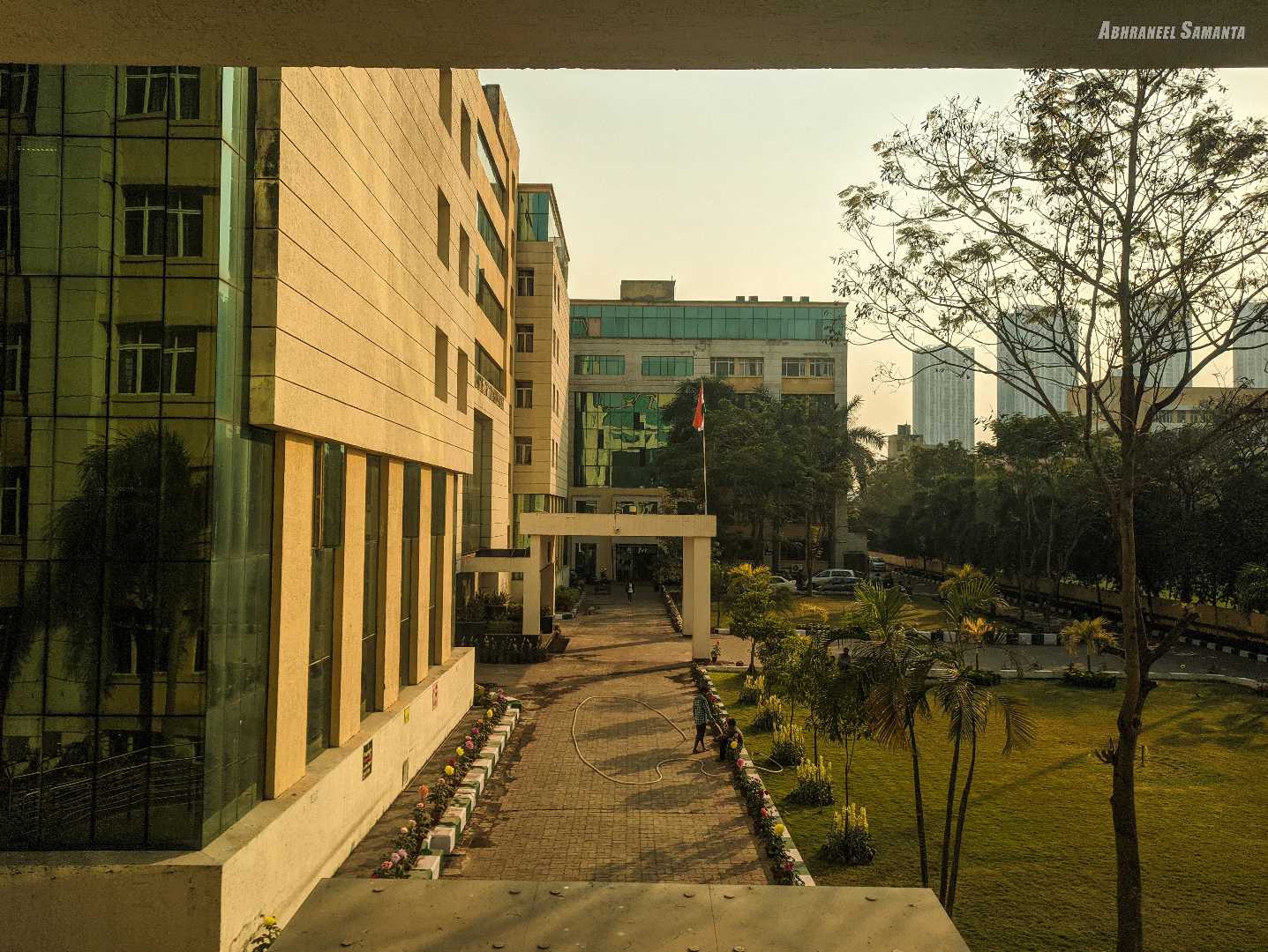 A Summer Afternoon at College Campus 