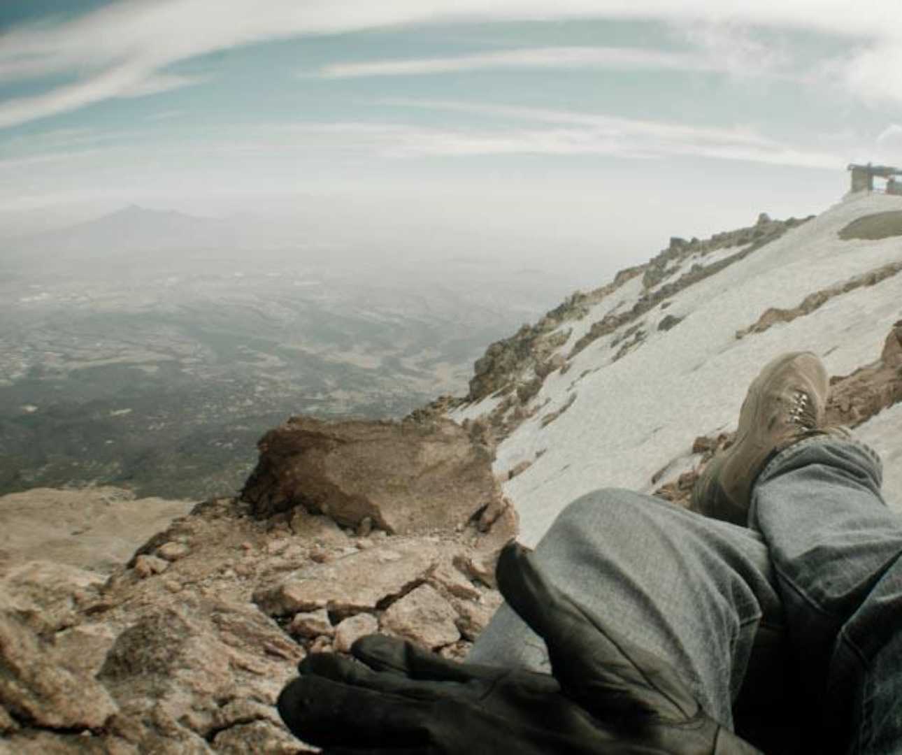 un descanso sobre el glaciar 