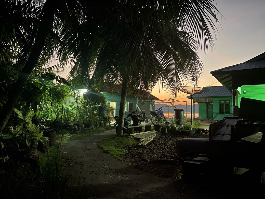 Ketika Pagi hari salah satu Desa di Natuna