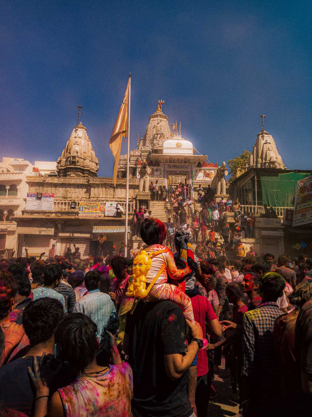 HOLI AT JagdishTemple,Udaipur