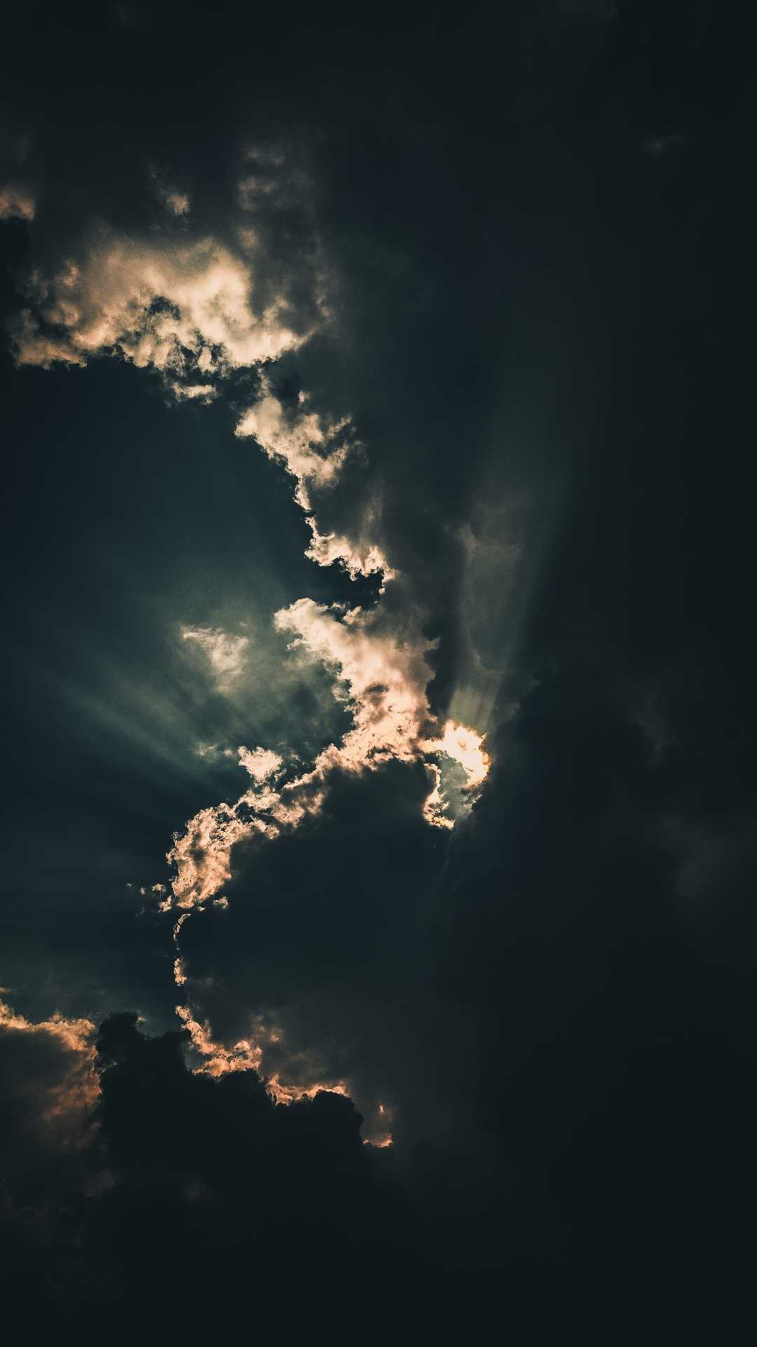 "Breaking through the clouds"