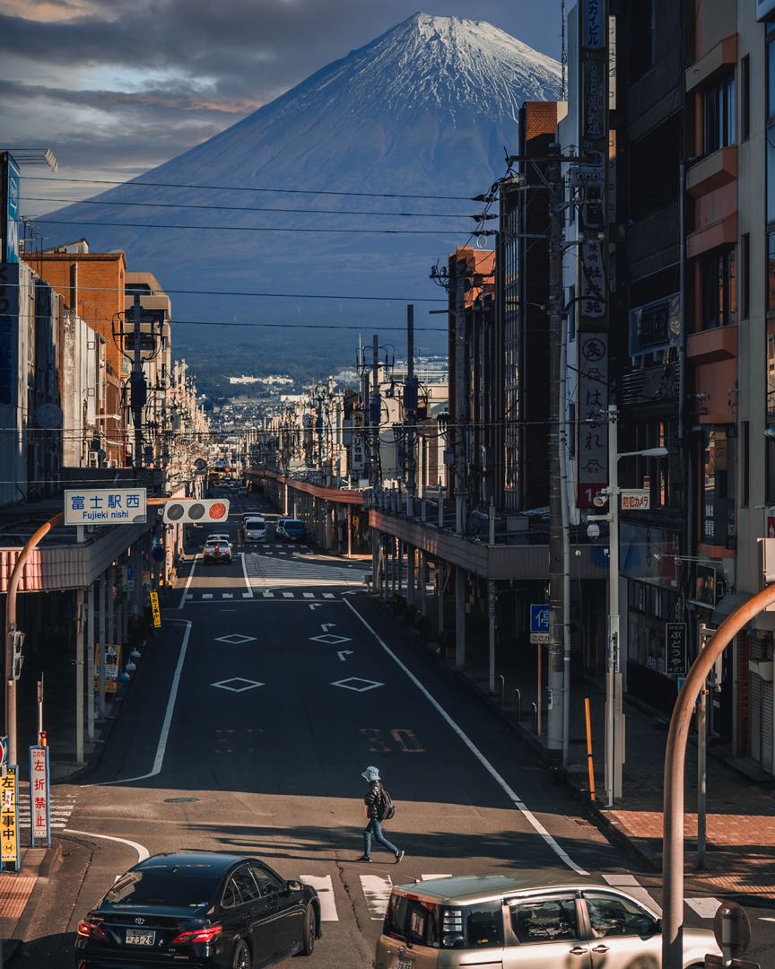 mt fuji in the morning