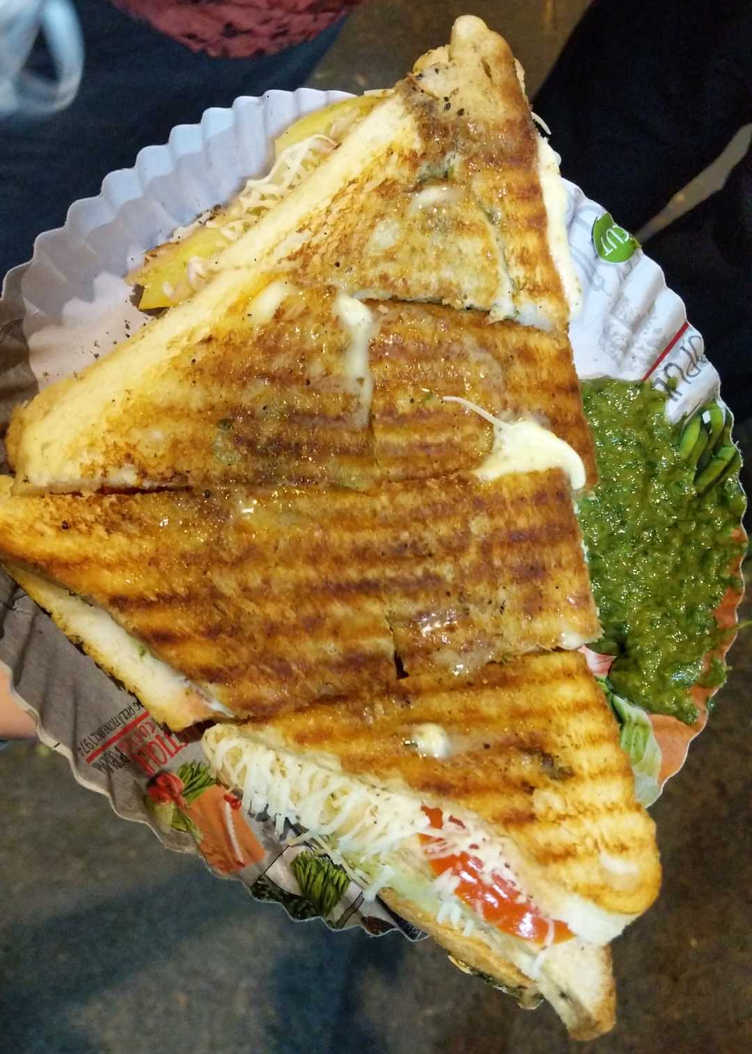 Veg Cheese Grill Sandwich