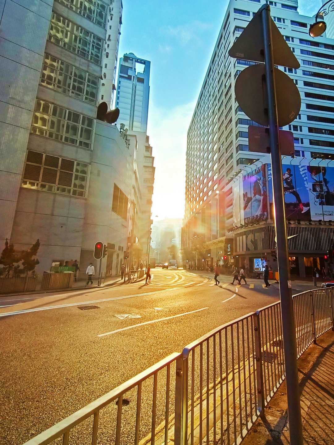 hiding sunset