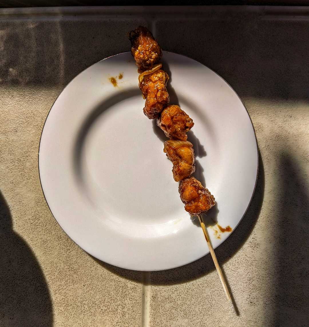 Sweet satay for breakfast