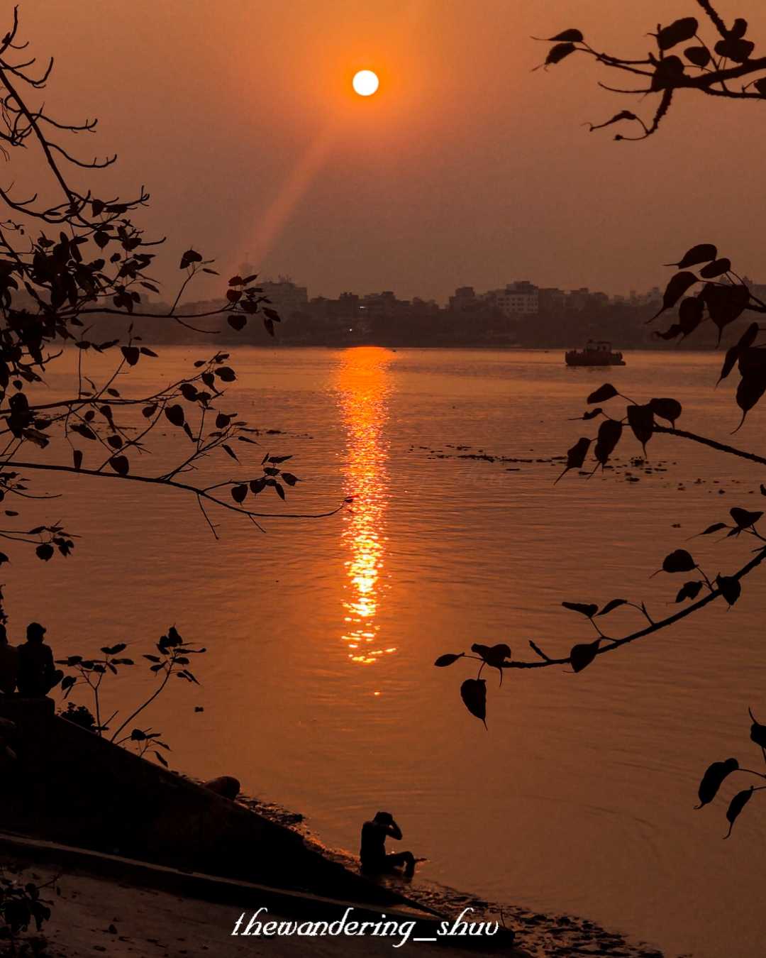 The reflective sunset