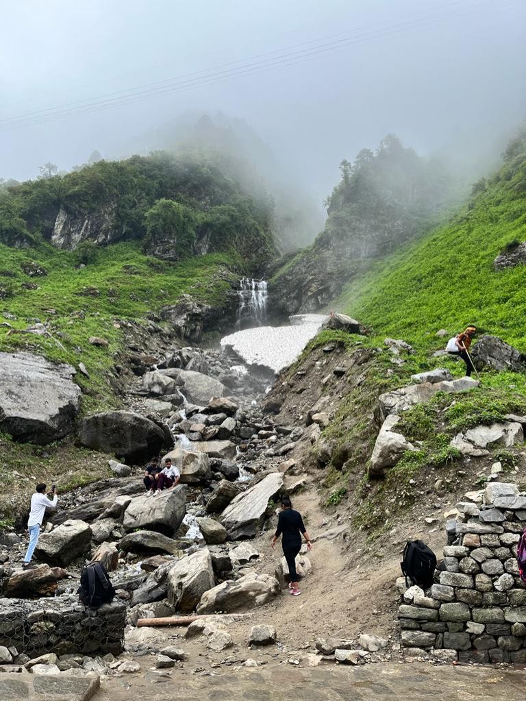 Himalayan mountains during the rainy season