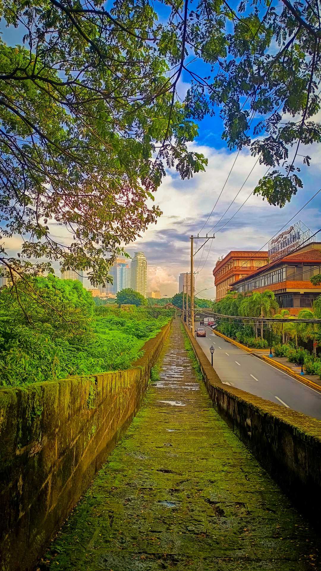 The actual wall of the walled city of Intramuros 