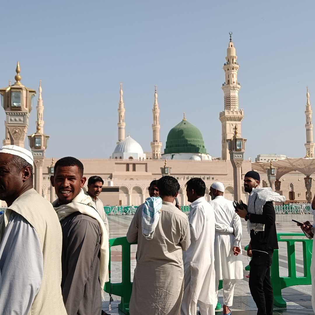 Qubah Hijau Masjid Nabawi Madinah