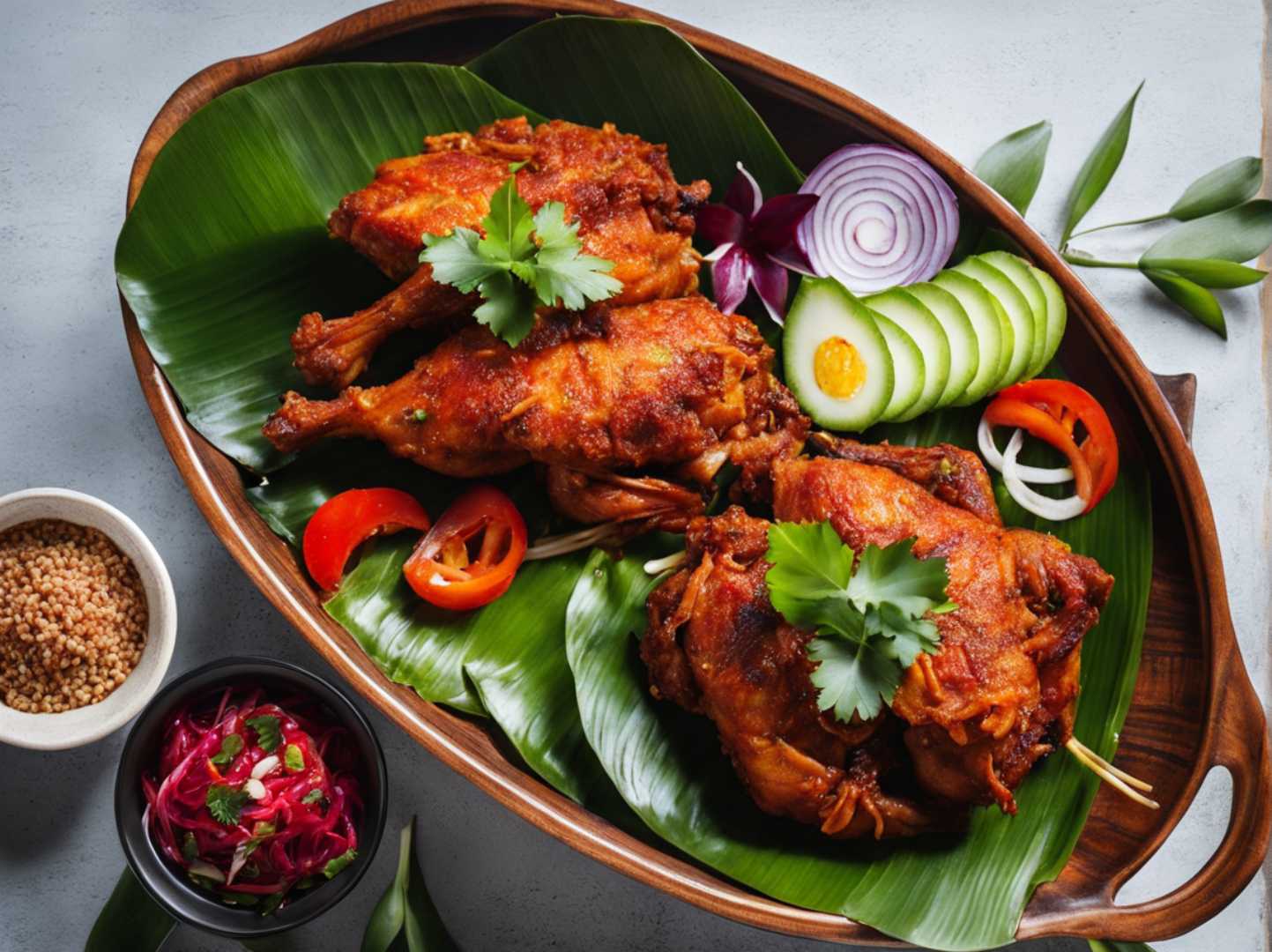 Balinese Spice-Rubbed Chicken Delight"🌶️🍗