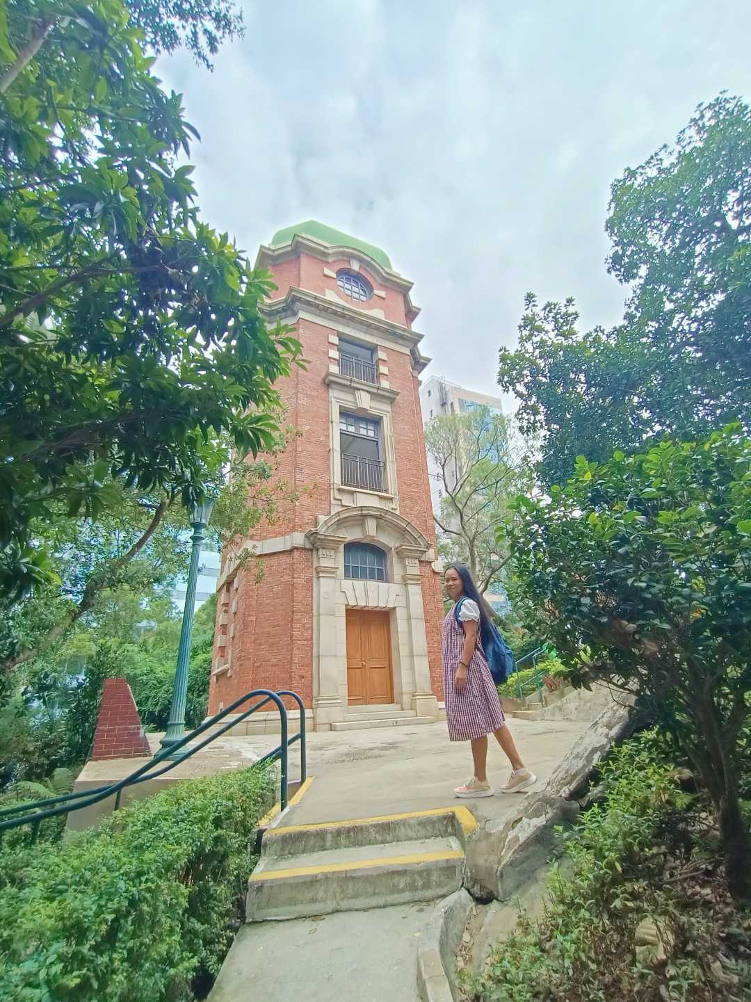 In front of signal hill garden 