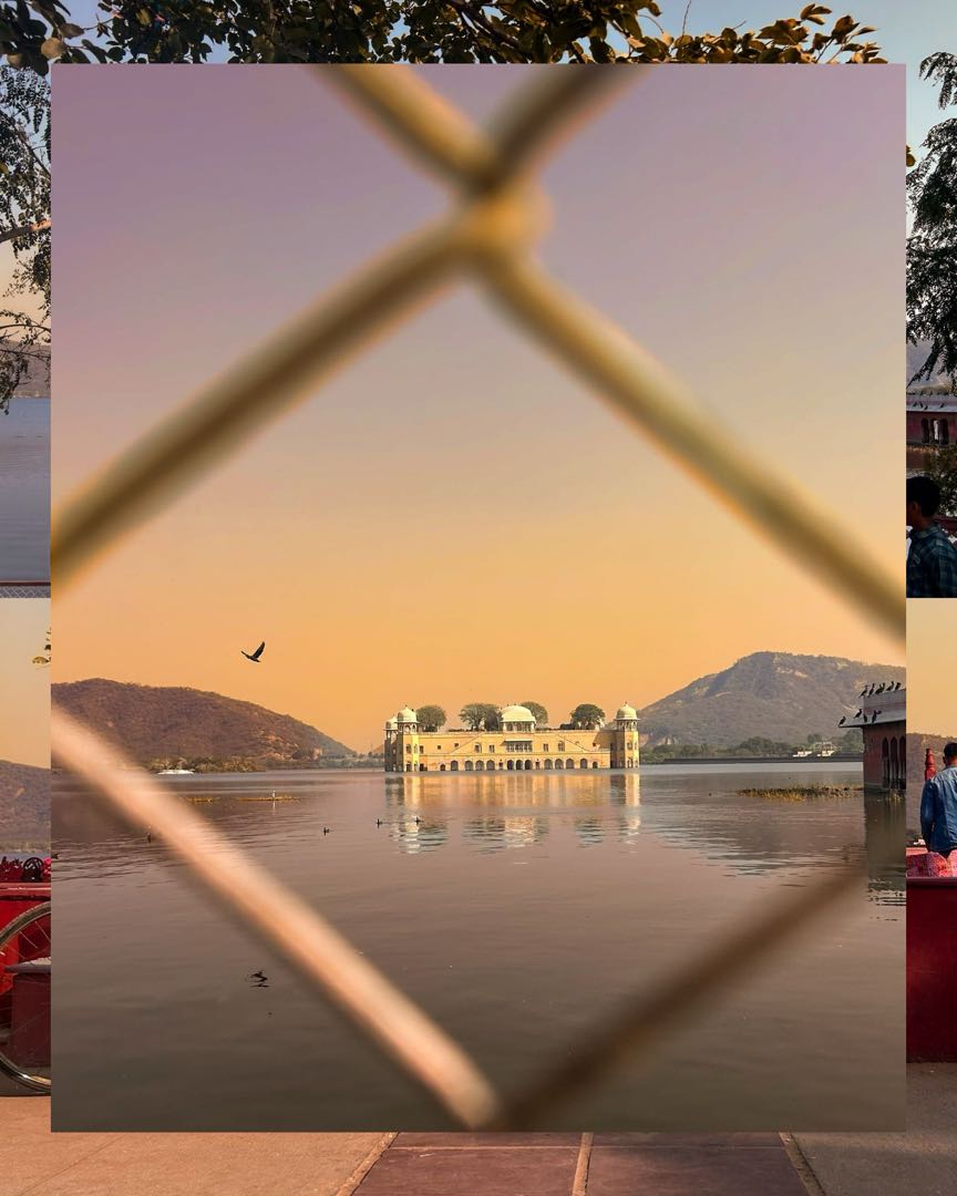 Evening skies at Jal Mahal 