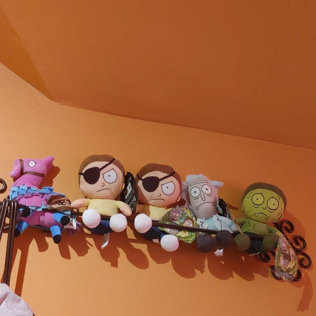 rick, morty and some fortnite 