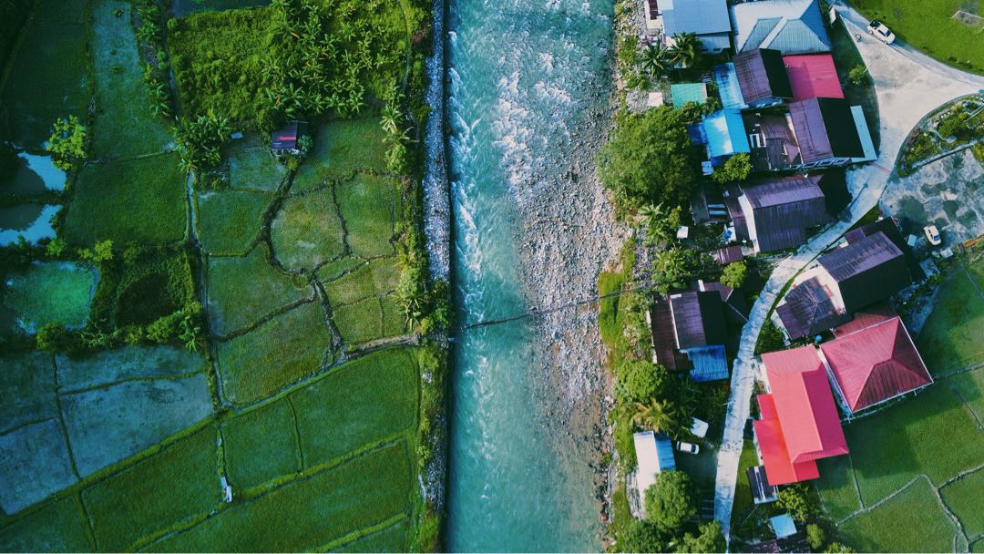 Drone view from Tambatuon Homestead