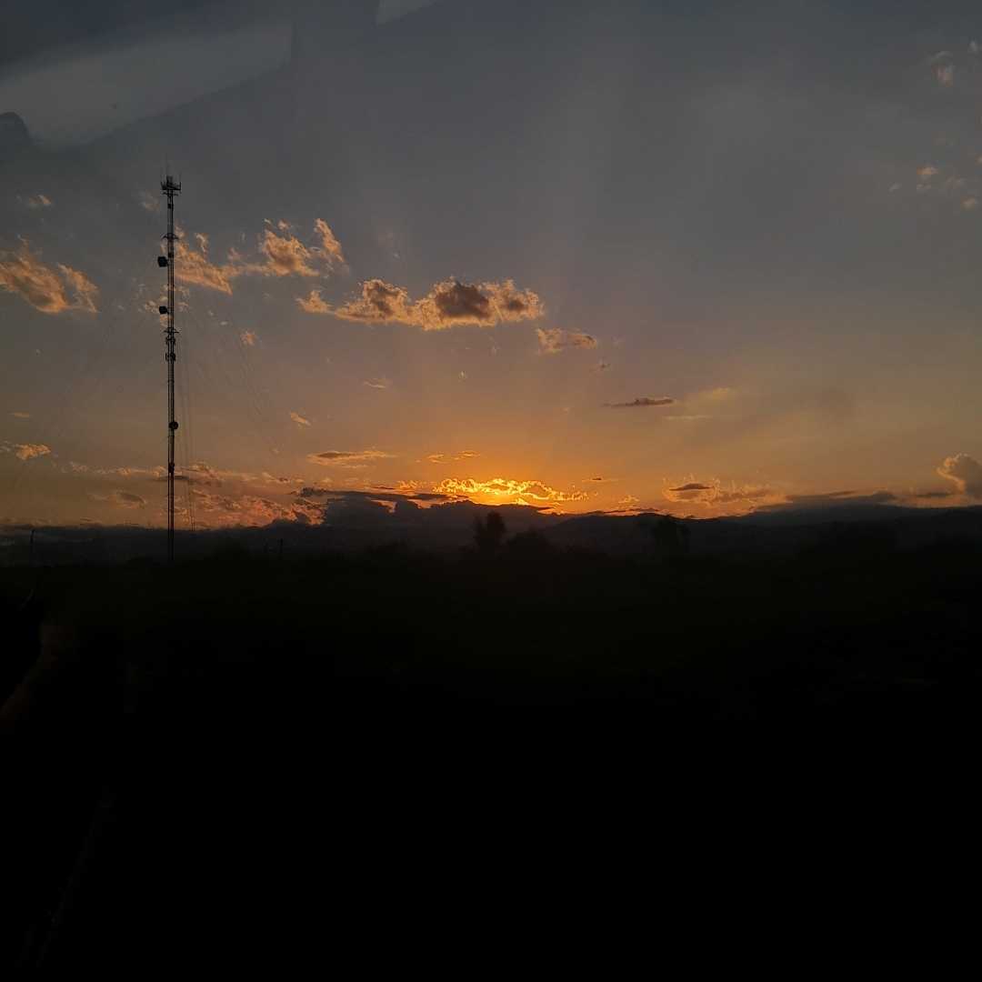Road sunset